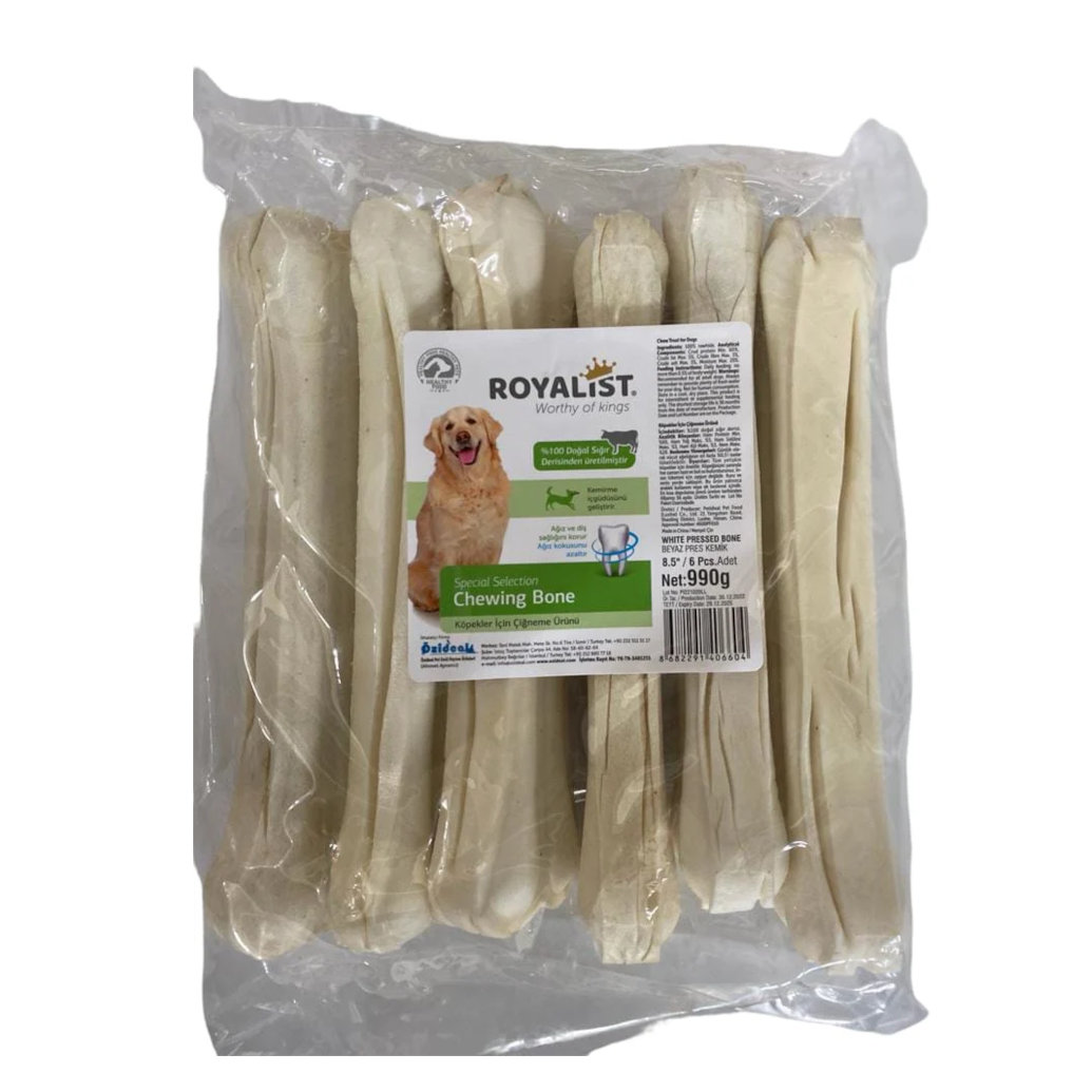 Royalist İthal Beyaz Pres Kemik 8.5'' (22 Cm) 6 Adet