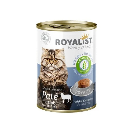 Royalist Kedi Kuzu Etli Pate Konserve 12 X 400 GR