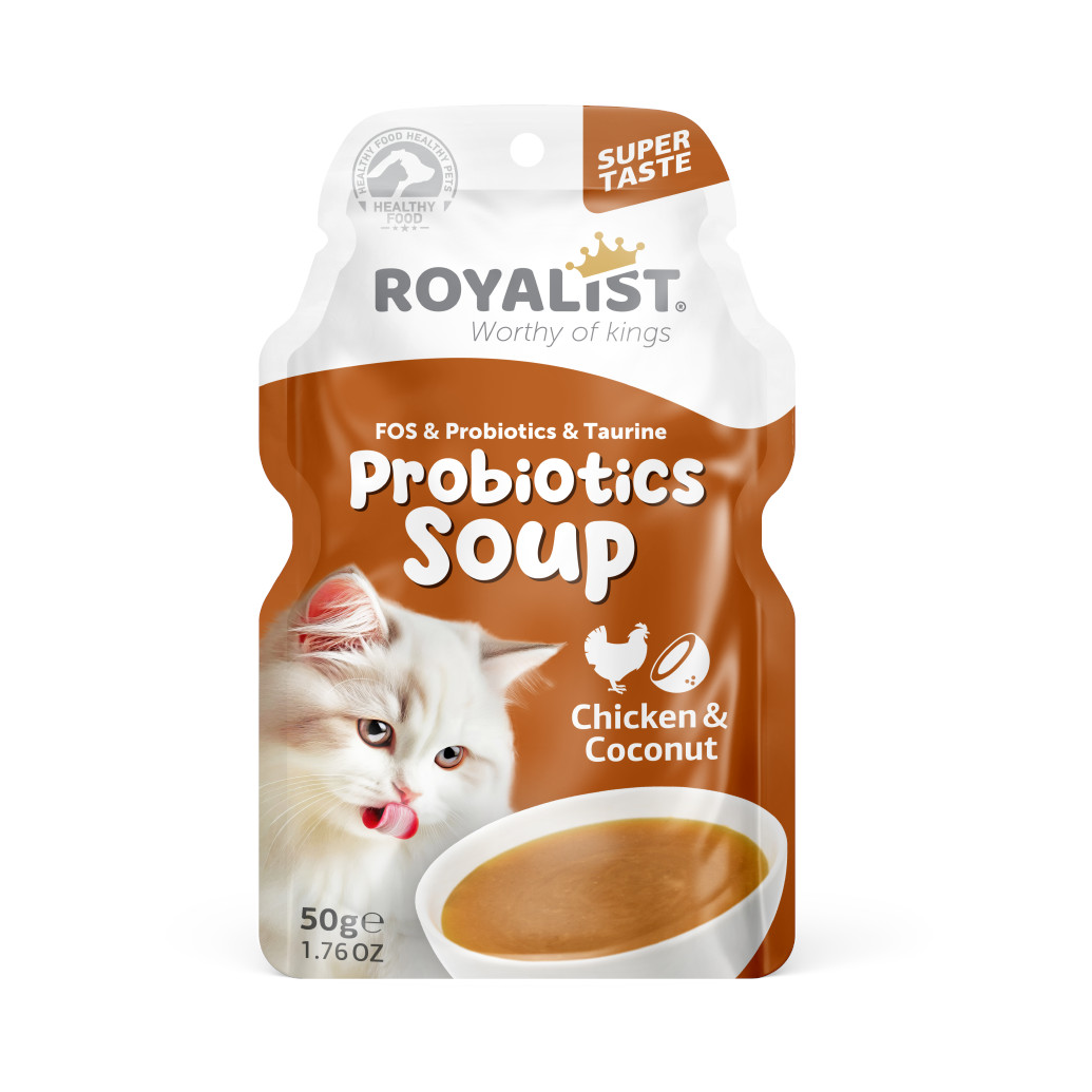 Royalist Probiyotik Kedi Çorbası Tavuk & Hindistan Cevizi 6 X 50 GR