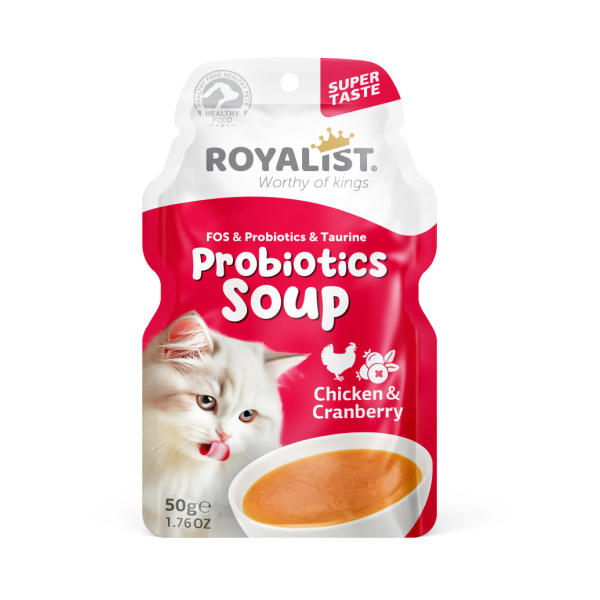 Royalist Probiyotik Kedi Çorbası Tavuk & Kızılcık 50 GR